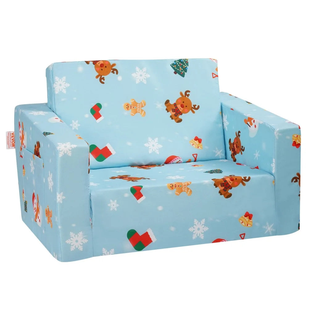 VEVOR Baby Chair Foldable 2-in-1 Baby Lounger Couch Cartoon