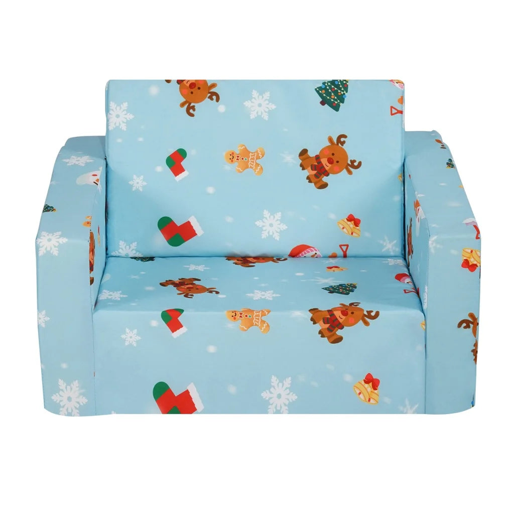 VEVOR Baby Chair Foldable 2-in-1 Baby Lounger Couch Cartoon