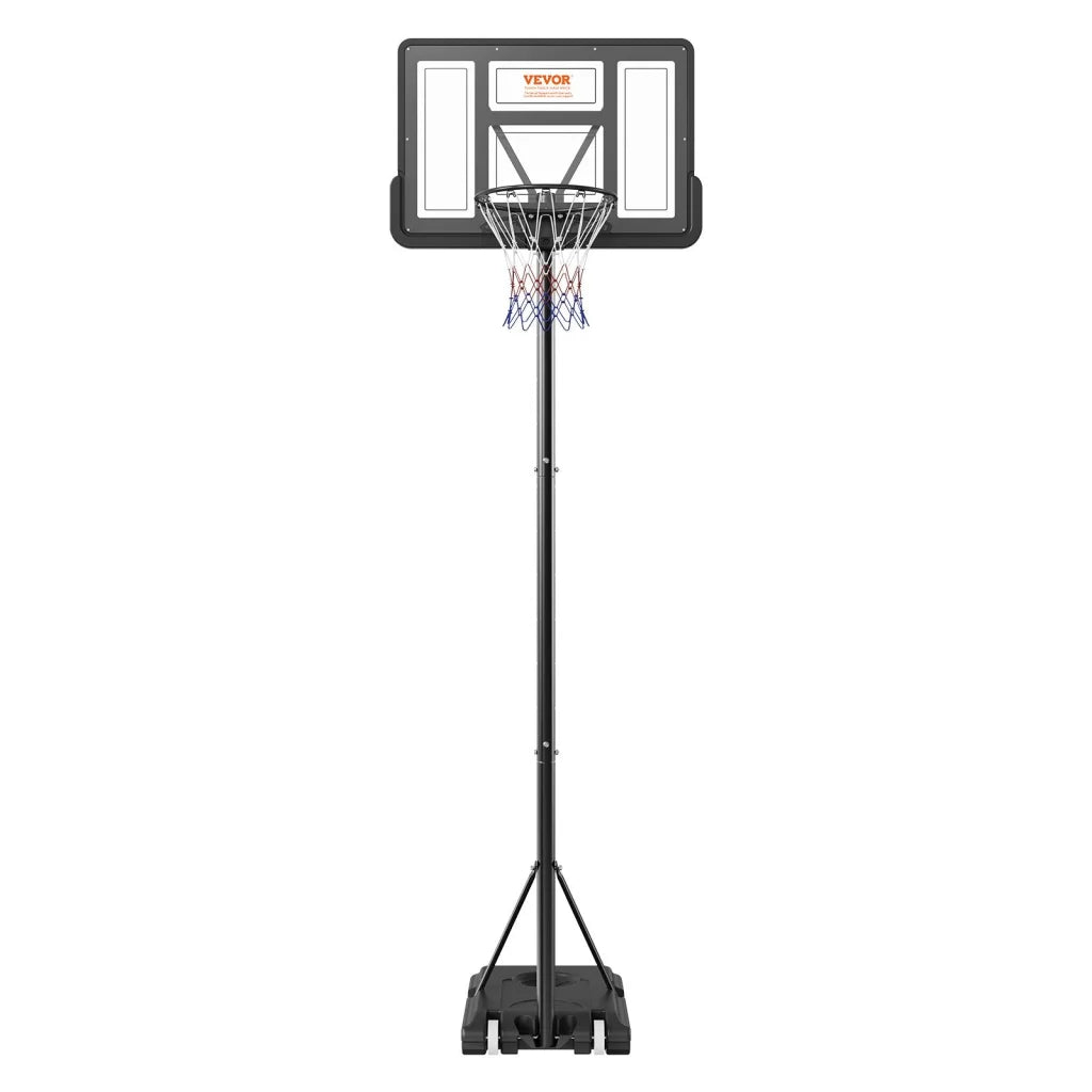 VEVOR Basketball Hoop 4-10 ft Adjustable Height Portable