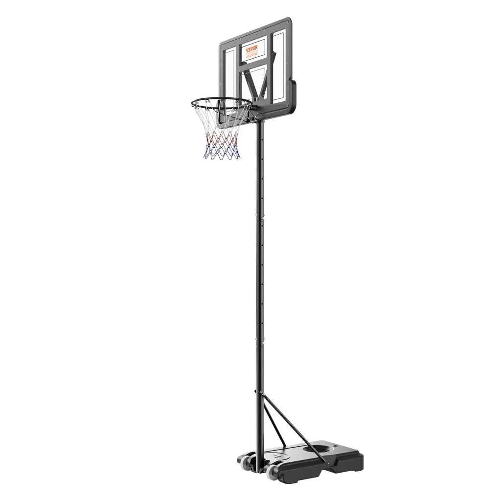 VEVOR Basketball Hoop 4-10 ft Adjustable Height Portable