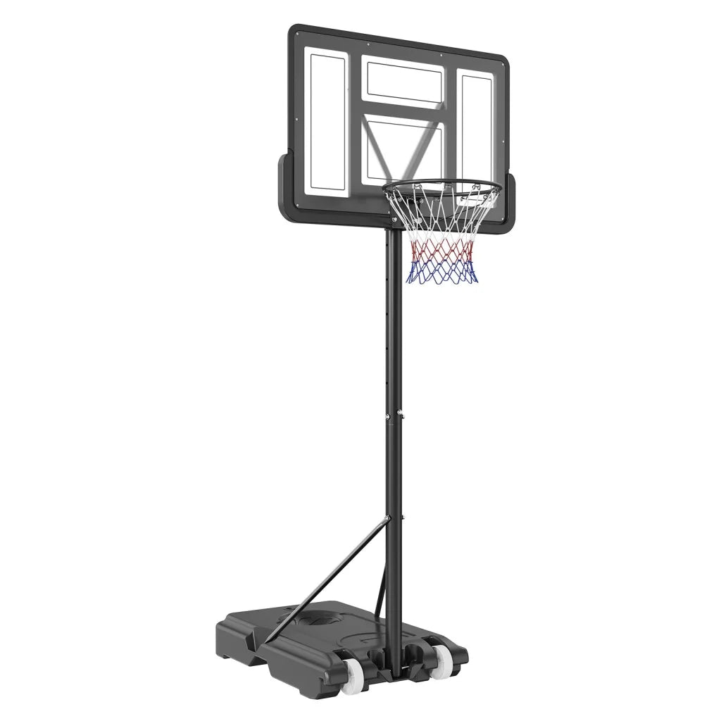 VEVOR Basketball Hoop 4-10 ft Adjustable Height Portable