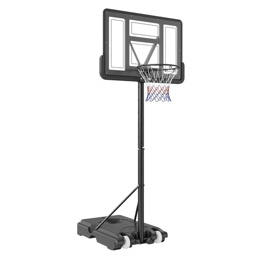 VEVOR Basketball Hoop 4-10 ft Adjustable Height Portable