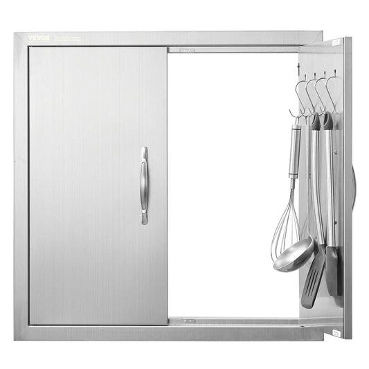 VEVOR BBQ Access Door 610x610 mm Double Outdoor Kitchen