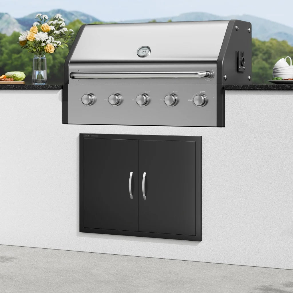 VEVOR BBQ Access Door 788x610 mm Double Outdoor Kitchen