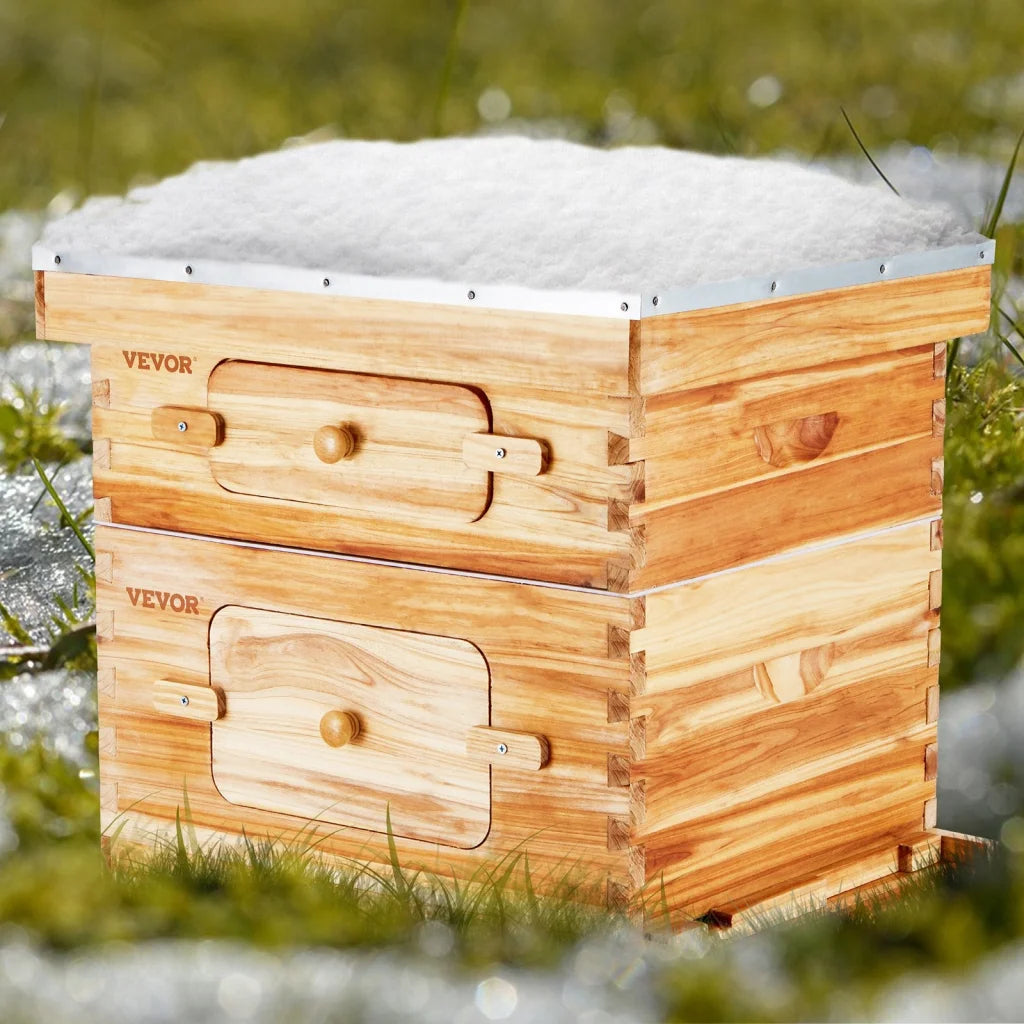 VEVOR Bee Hive 20 Frame Bee Hives Starter Kit Beeswax