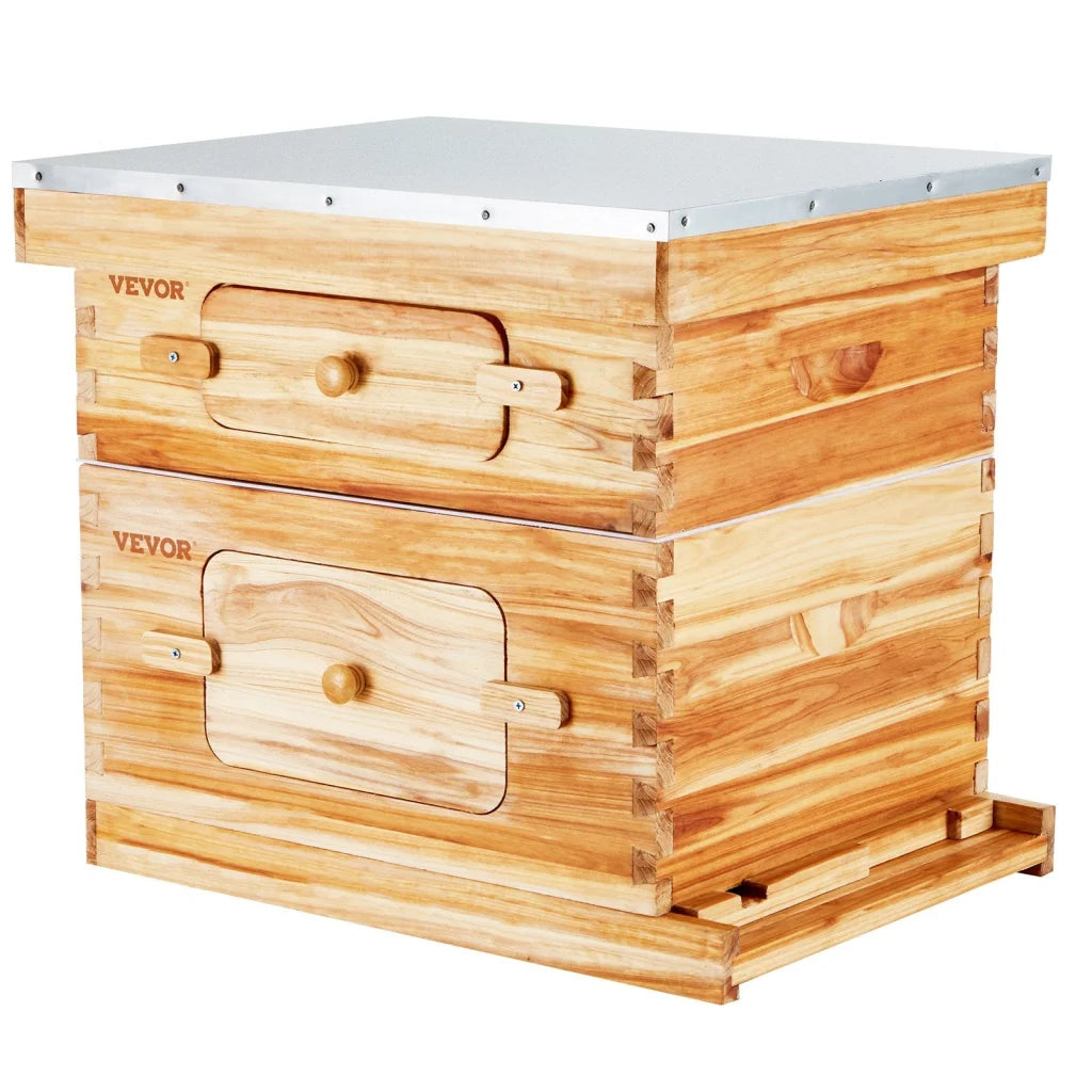 VEVOR Bee Hive 20 Frame Bee Hives Starter Kit Beeswax