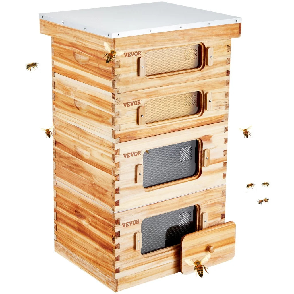 VEVOR Bee Hive 40 Frame Bee Hives Starter Kit Beeswax