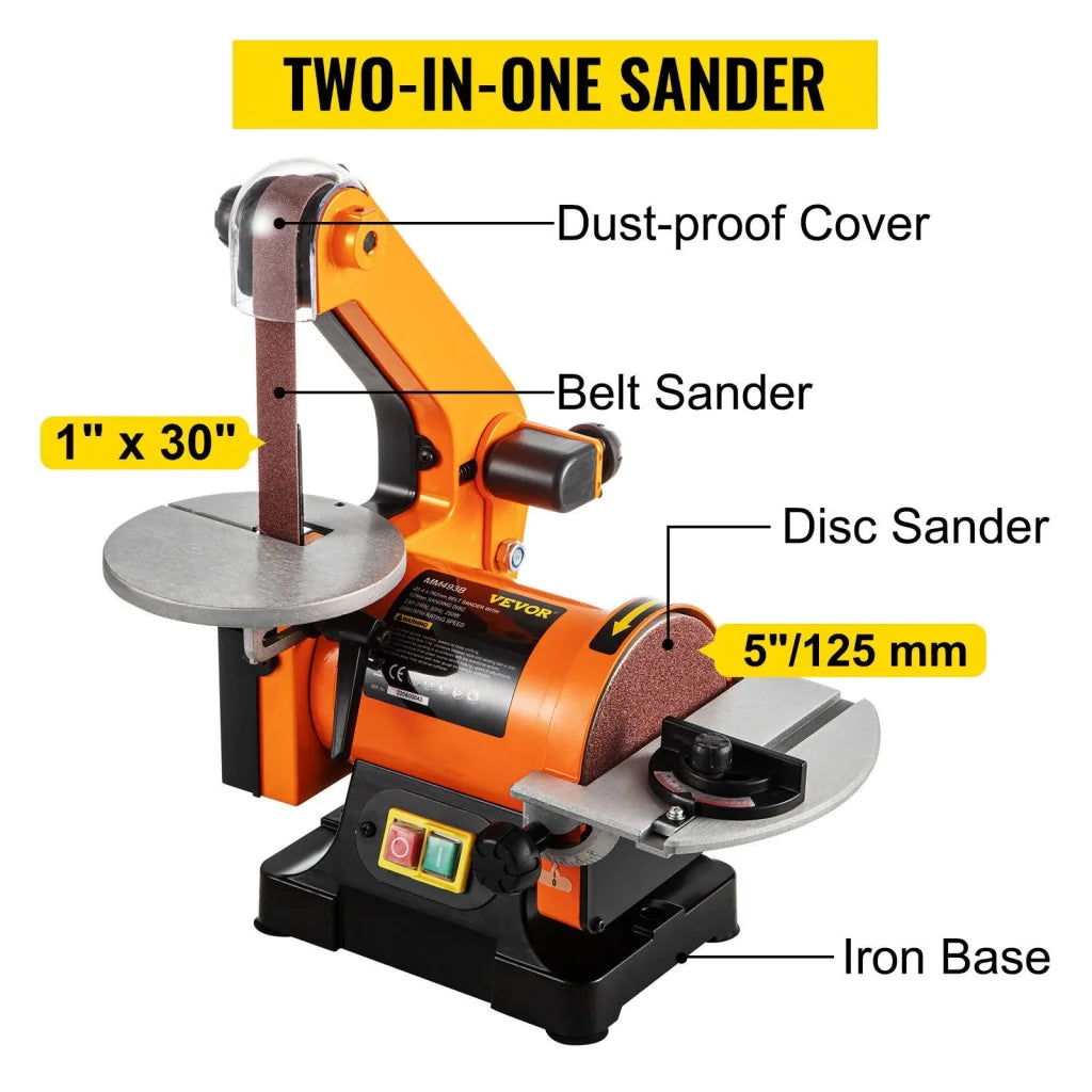 VEVOR Belt Sander 300W Grinder Sander 1 x 30 Inch Electric