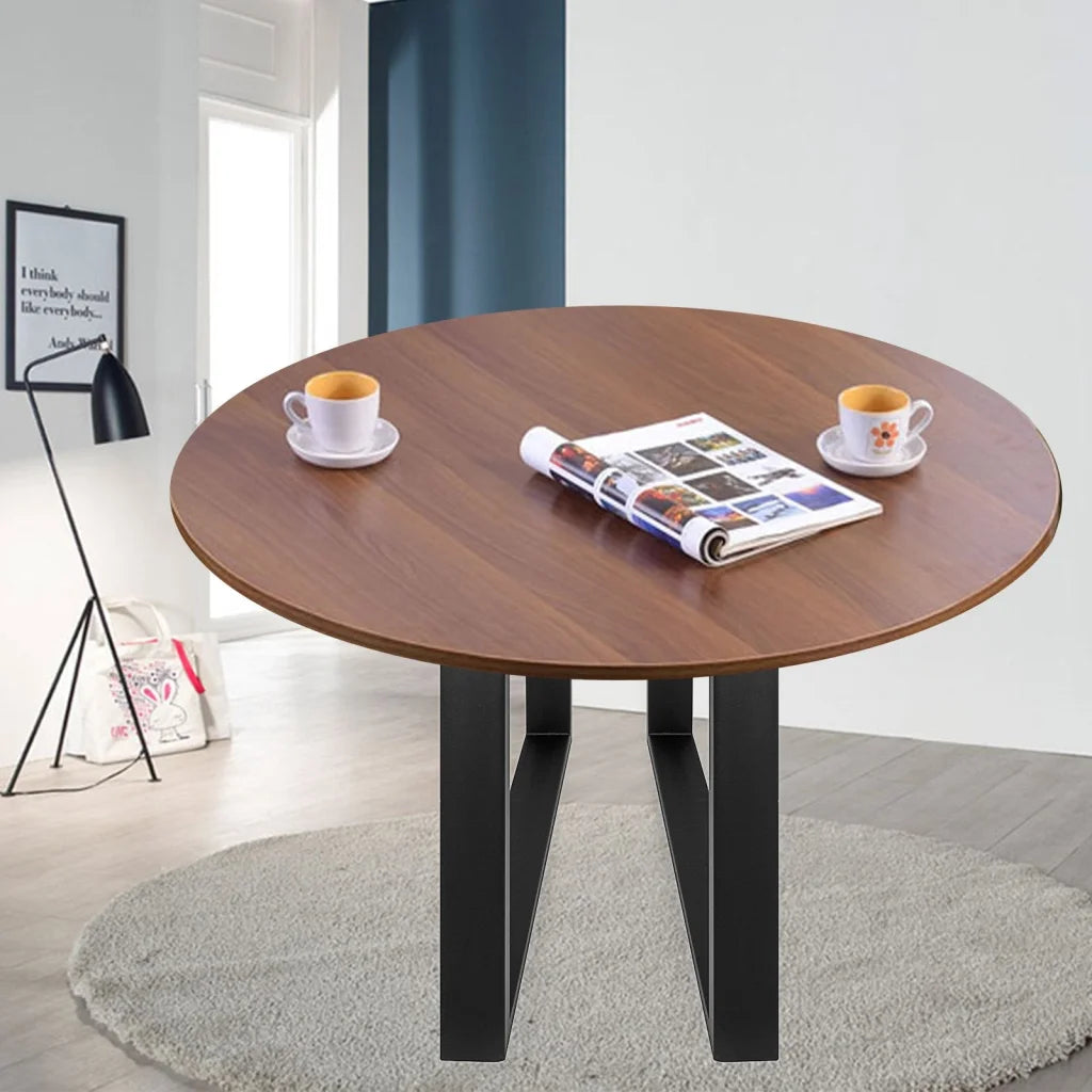 VEVOR Black Metal Table Legs Set of 2 Steel Table Legs