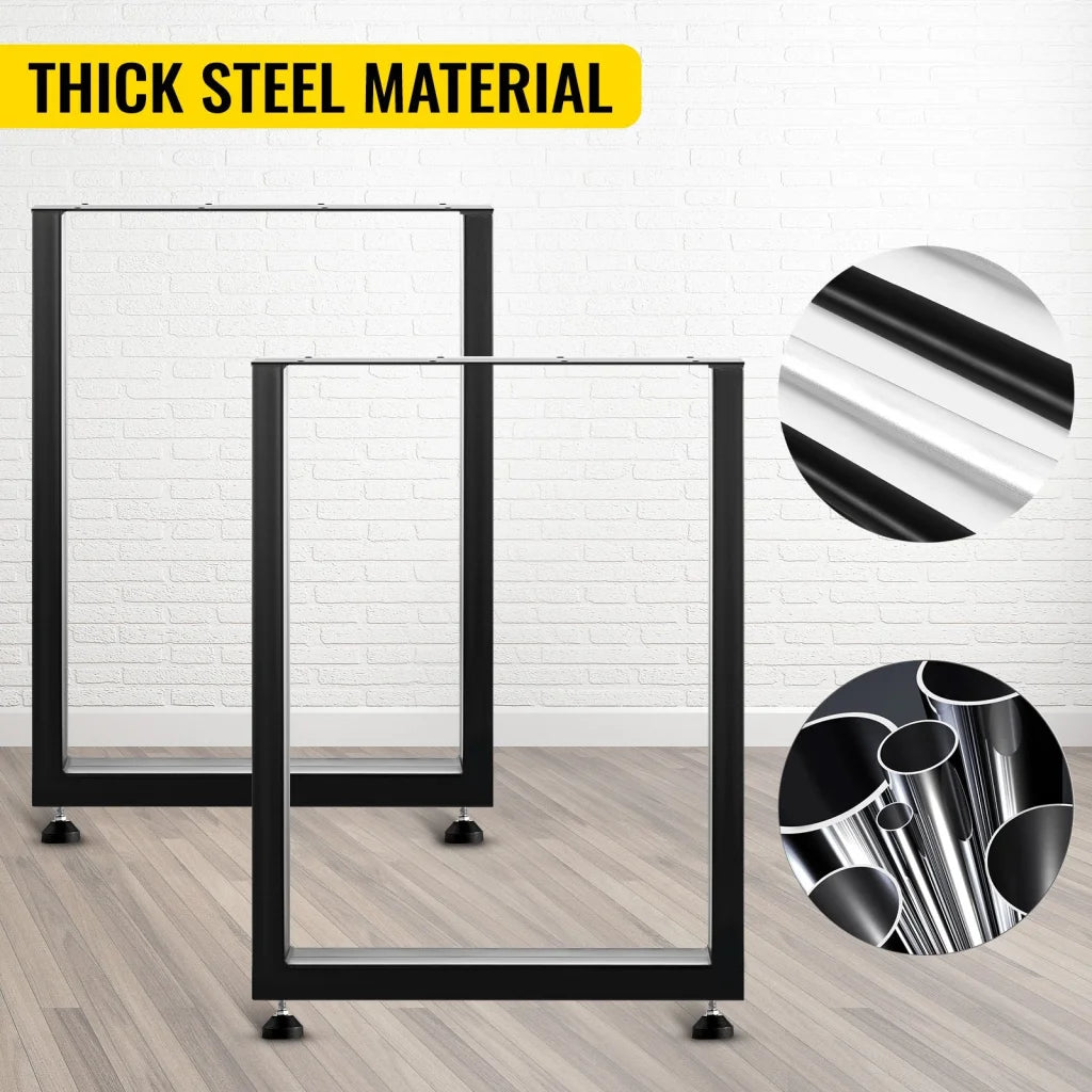 VEVOR Black Table Legs Frame Metal Dining Table Desk