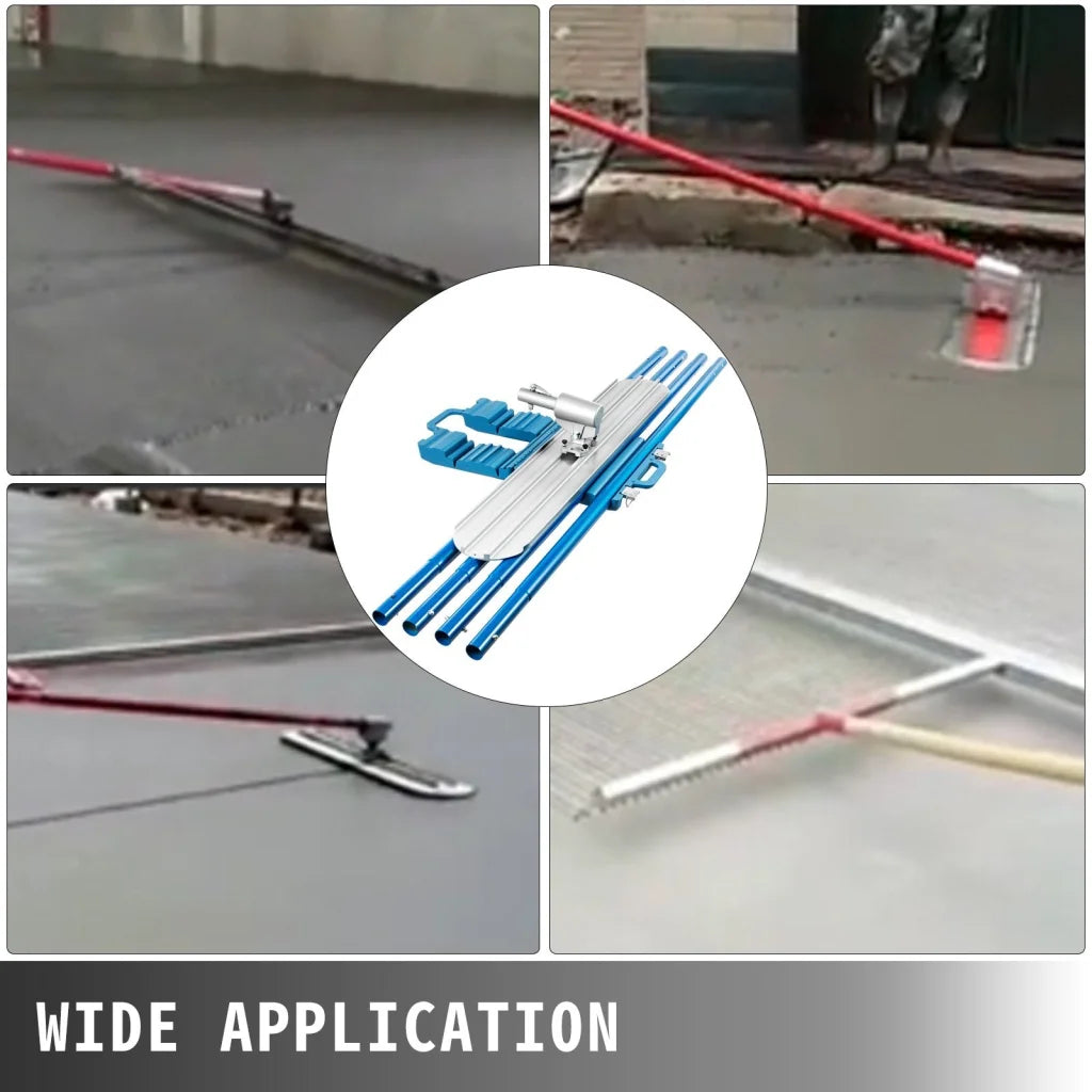 VEVOR Bull Float Magnesium Concrete Float 48 x 8’’ Round