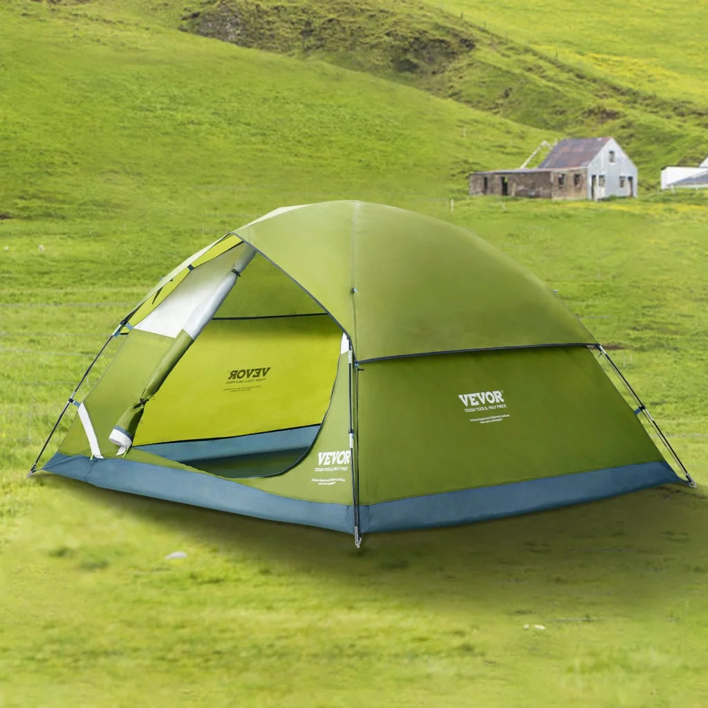 VEVOR Camping Tent 7 x 7 x 4 ft Fit for 6 Person Waterproof