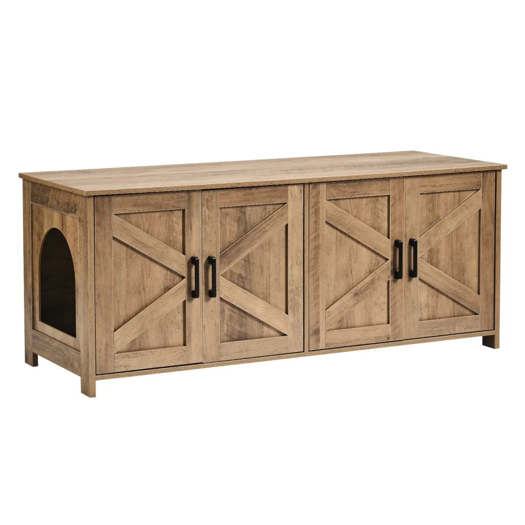 VEVOR Cat Litter Box Enclosure Wooden Litter Box Furniture