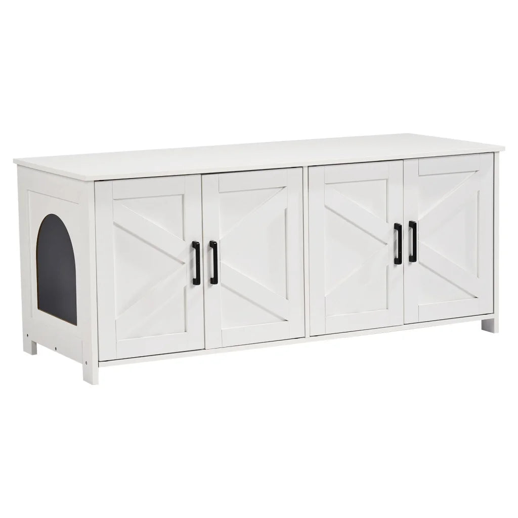 VEVOR Cat Litter Box Enclosure Wooden Litter Box Furniture