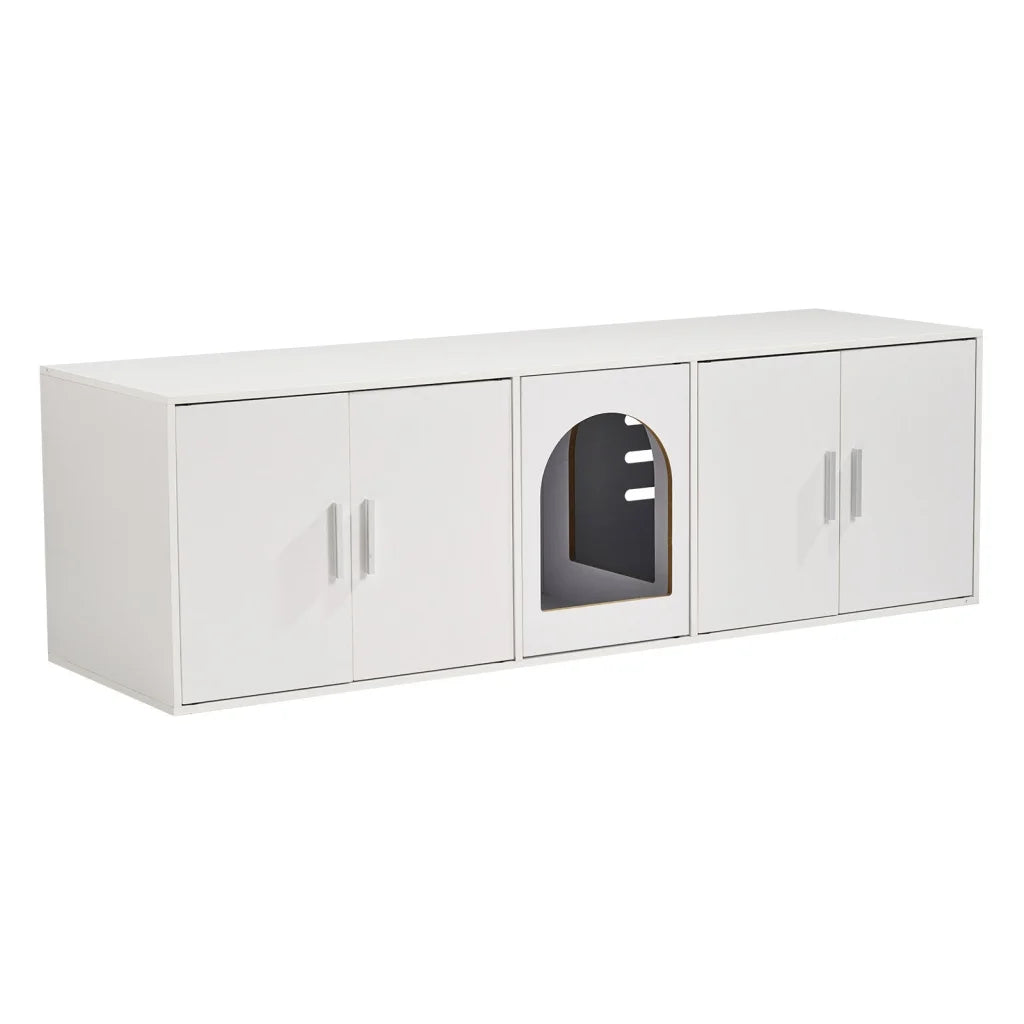 VEVOR Cat Litter Box Enclosure Wooden Litter Box Furniture