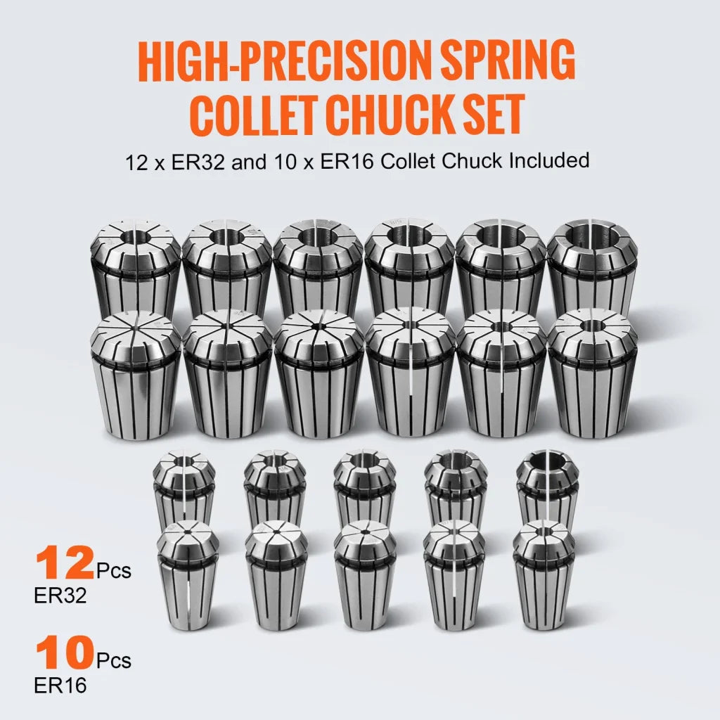 VEVOR CAT40 Collet Holder ER 16/32 Collet Set 35 PCs SLN