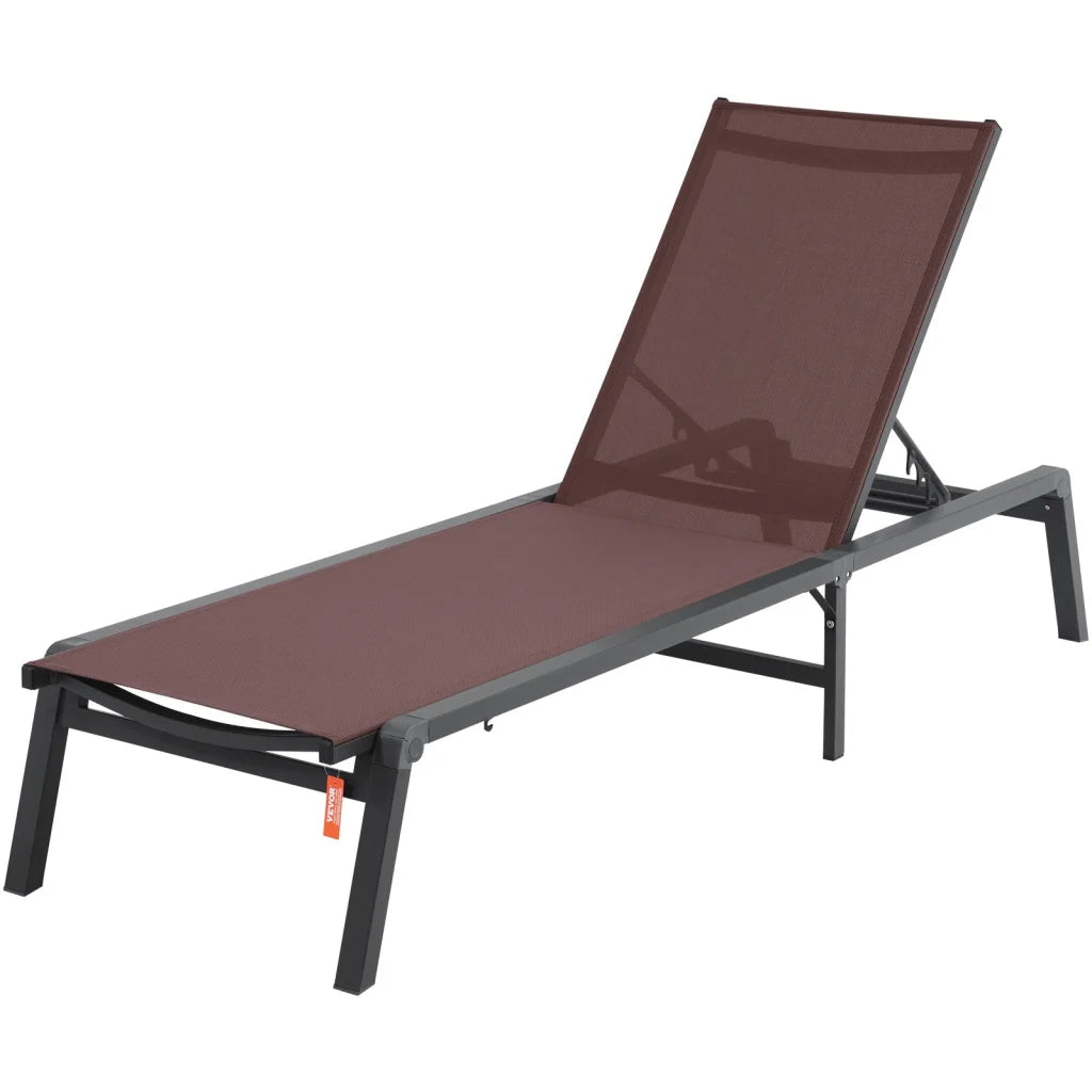 VEVOR Chaise Lounge Chair Outdoor Patio Lounge Chair
