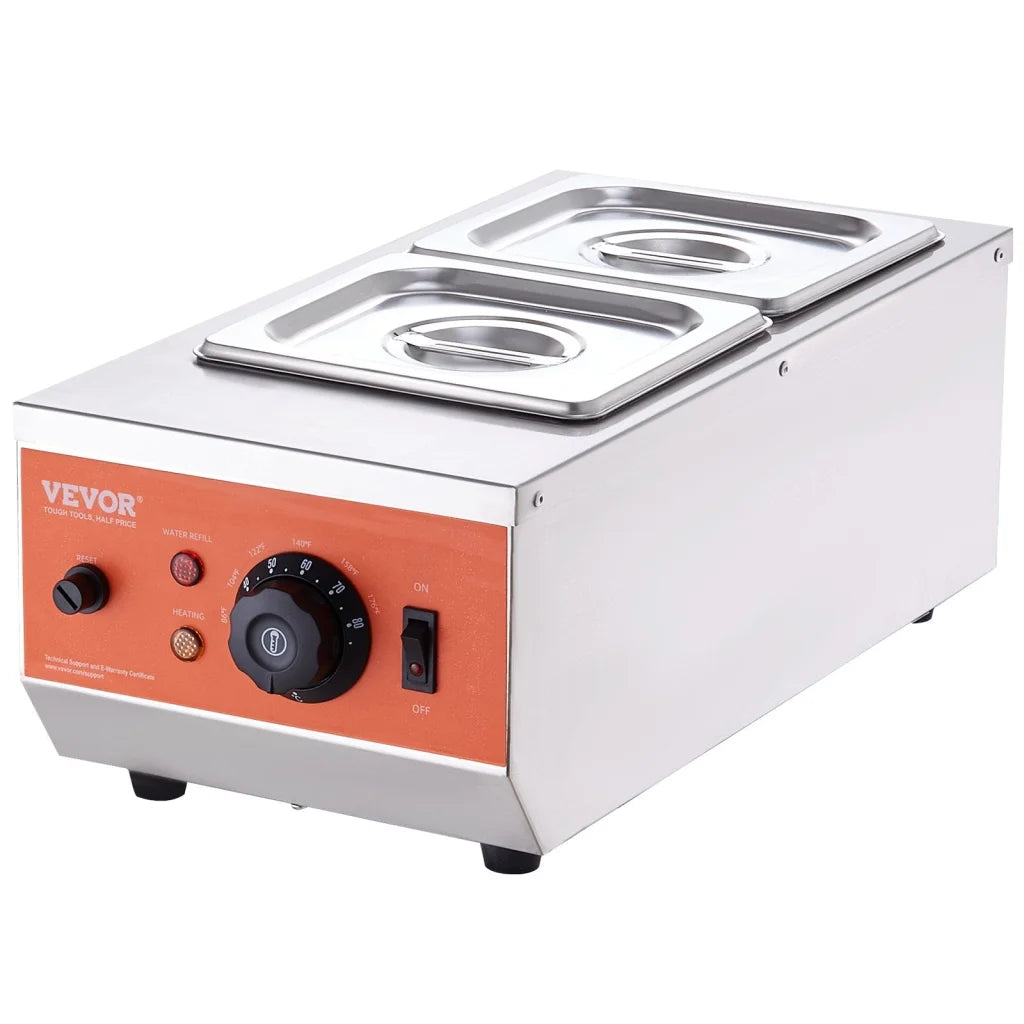 Cream steel vevor chocolate tempering with fitted edges and product hardware