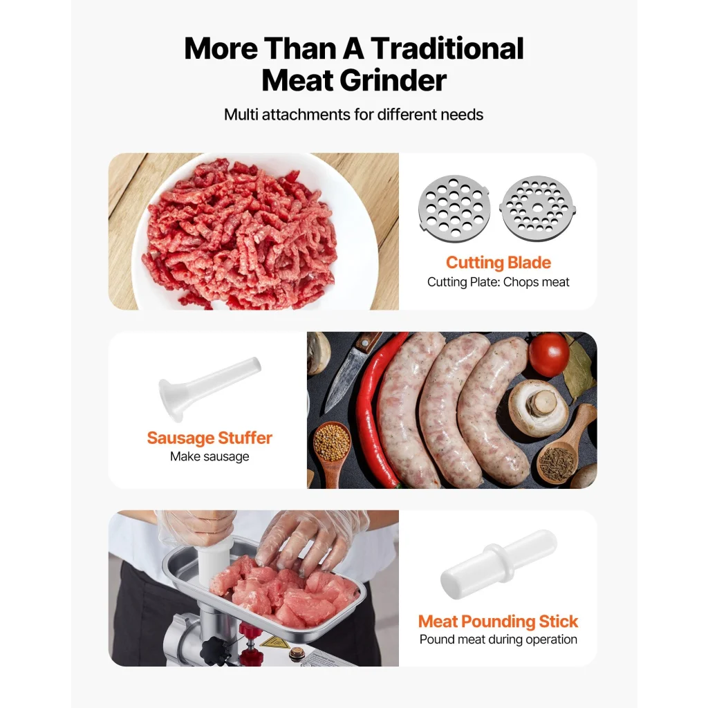 Commercial Electric Meat Grinder 4 5 Lbs Min Sausage