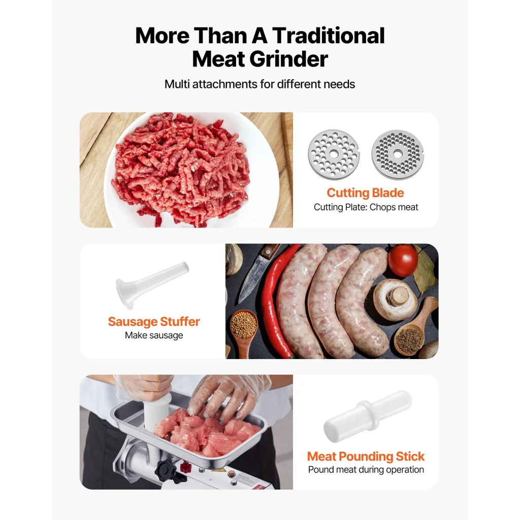 Commercial Electric Meat Grinder 9 2 Lbs Min Sausage