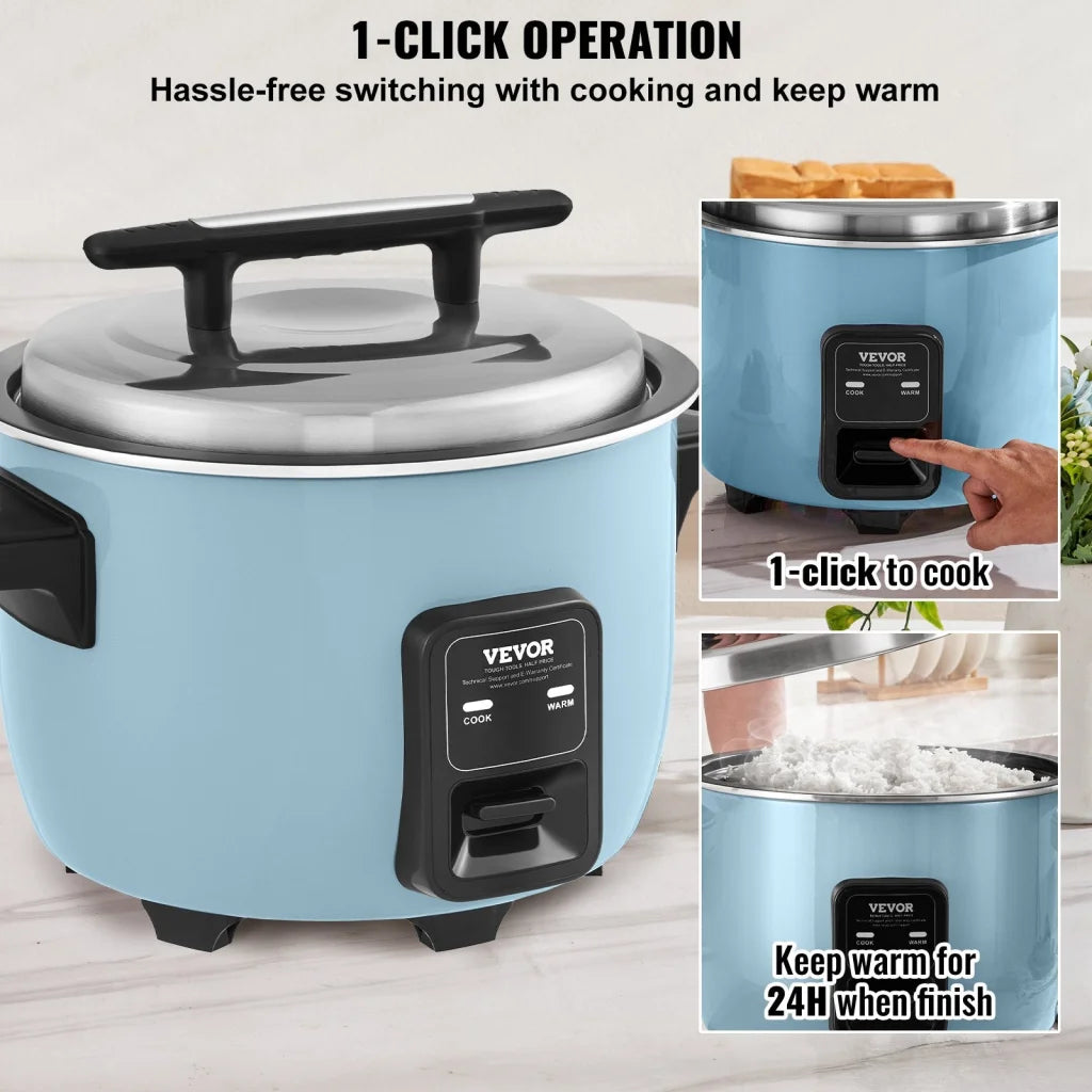 VEVOR Commercial Rice Cooker 40-Cup Rice Cooker 8 Liter