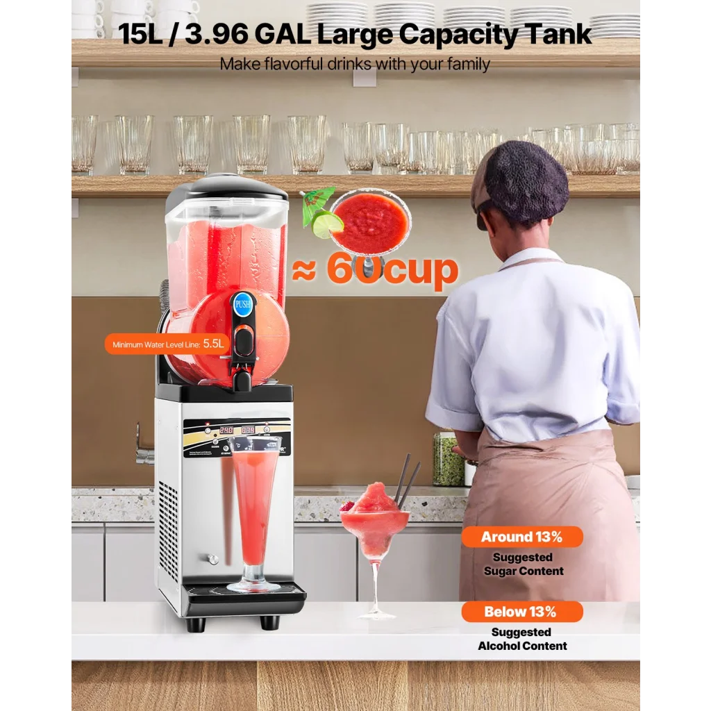 Commercial Slushy Machine 15L Margarita Smoothie