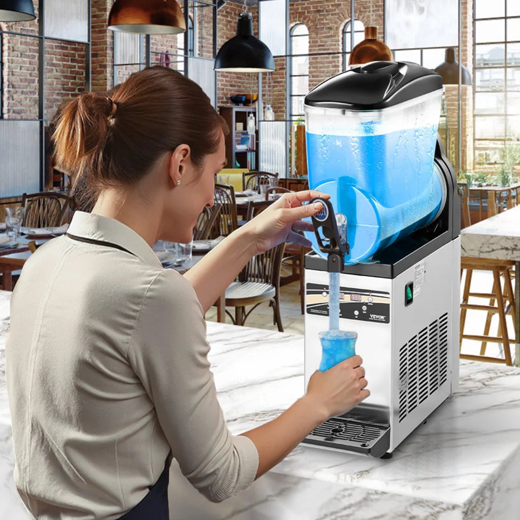 Vevor commercial slushy in 15l with practical fittings