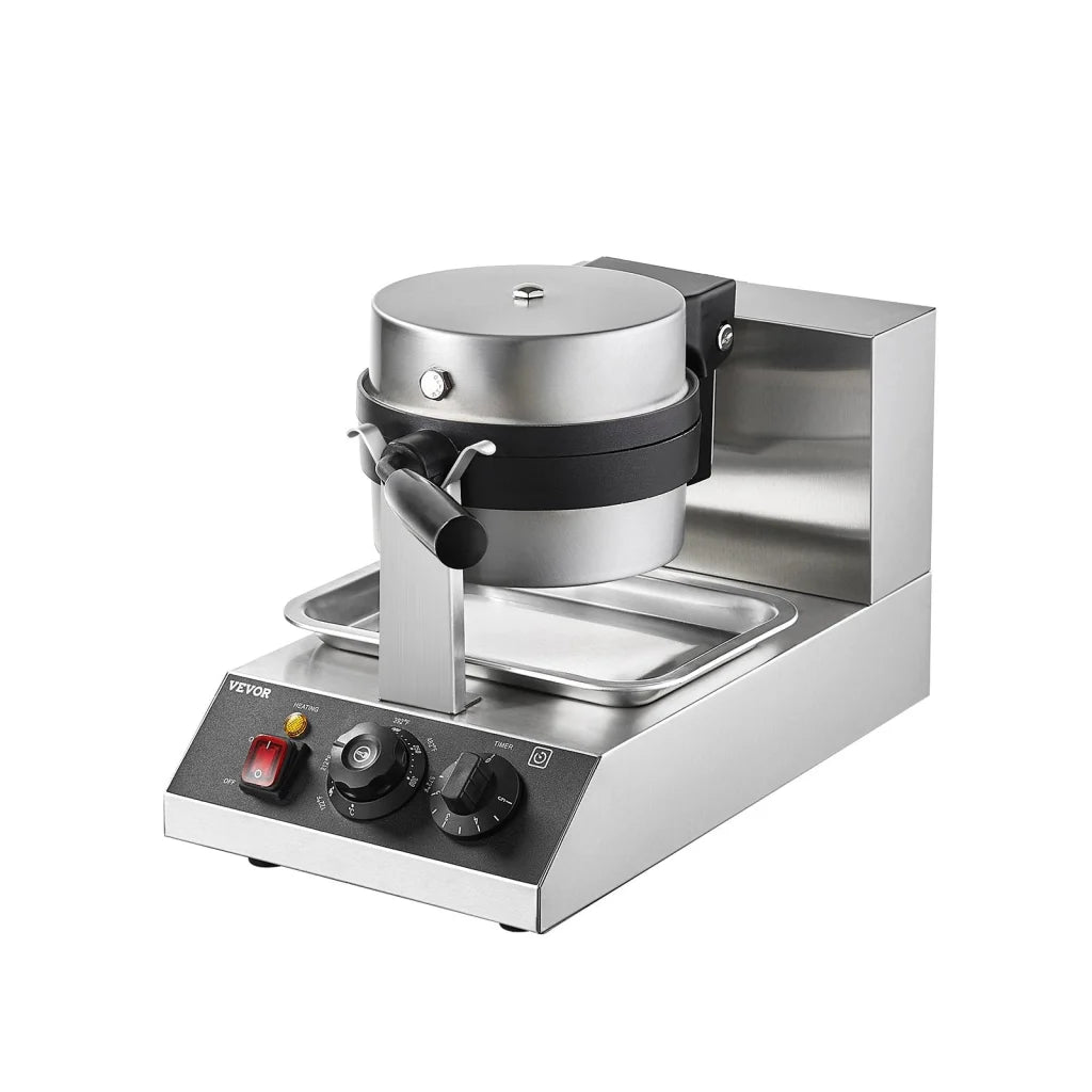 Vevor commercial waffle with assembled layout and visible hardware