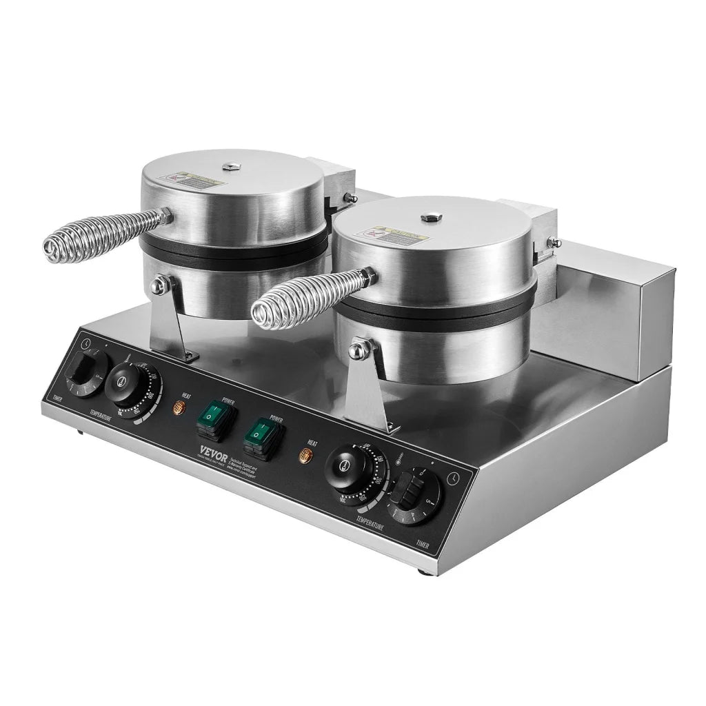 Vevor commercial waffle with compact layout and accessory details