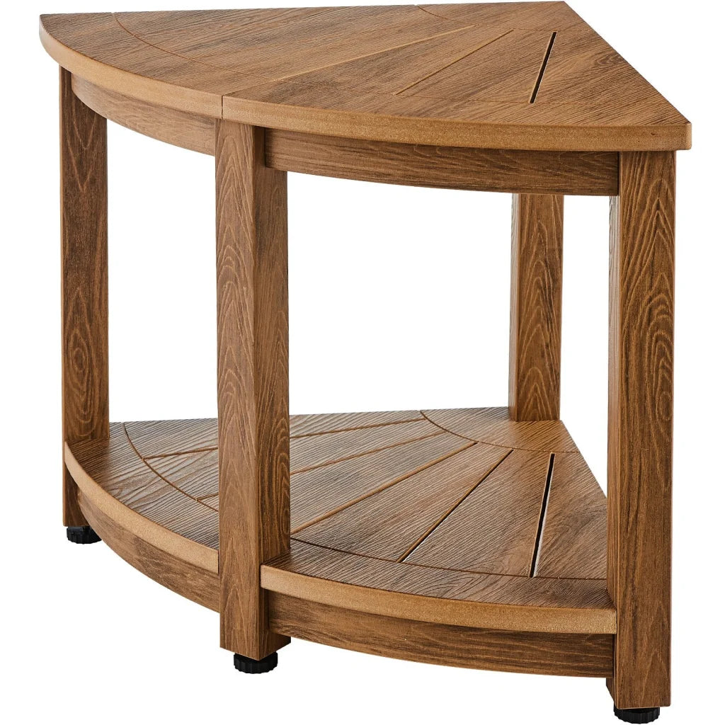 VEVOR Corner Shower Bench 18.5’’ Height 17.75’’ Radius Faux