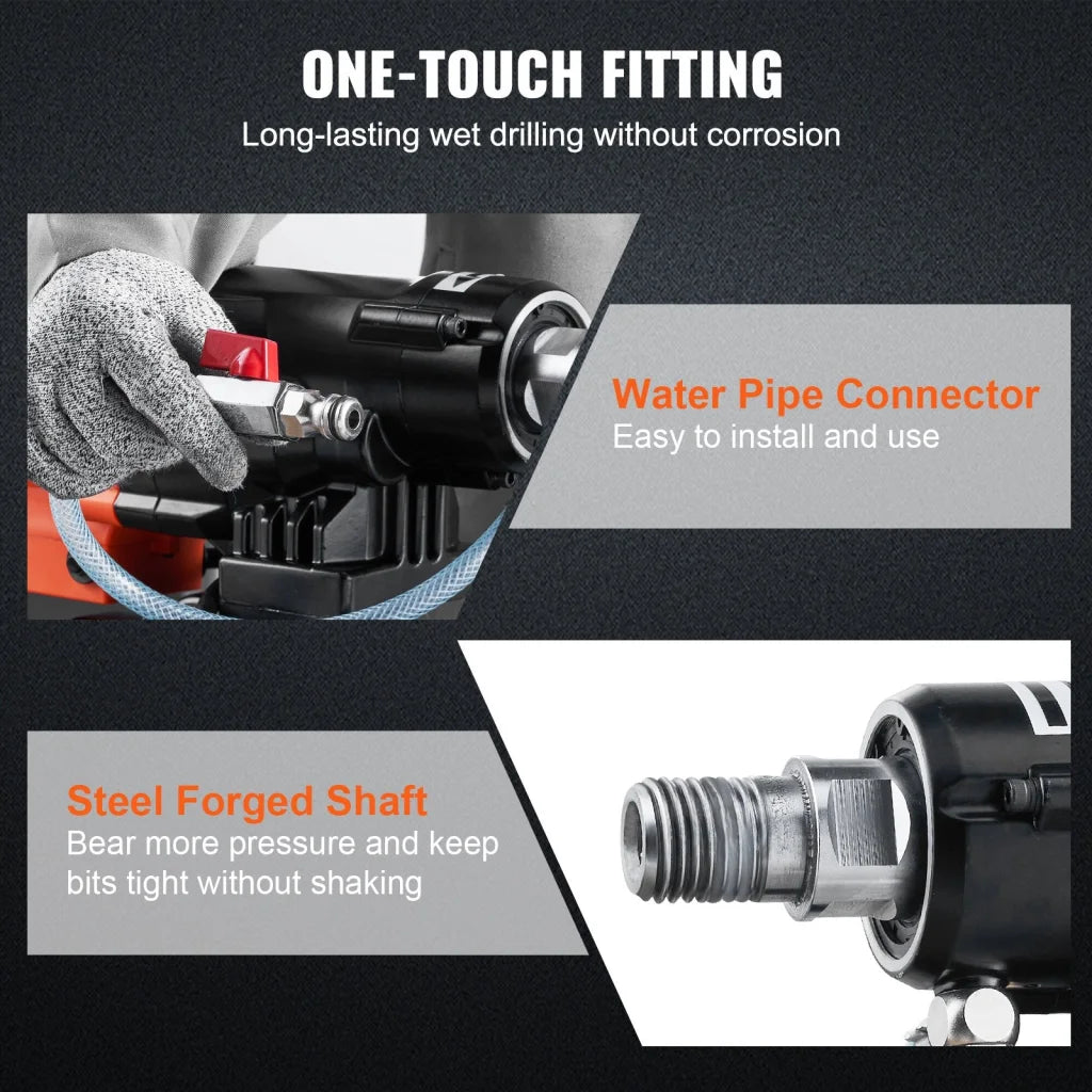 VEVOR Diamond Core Drilling Machine 8in Wet&Dry Concrete