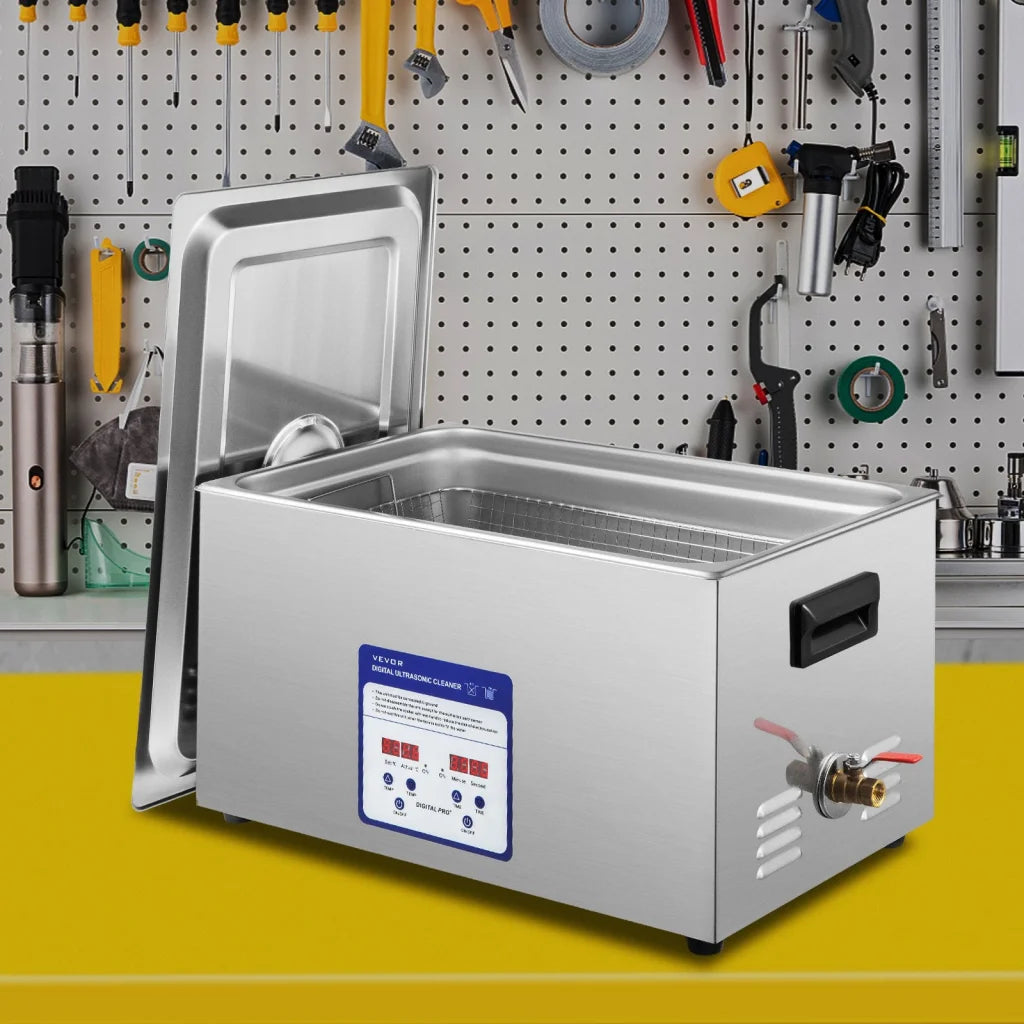 Vevor digital ultrasonic with pack contents and accessory layout