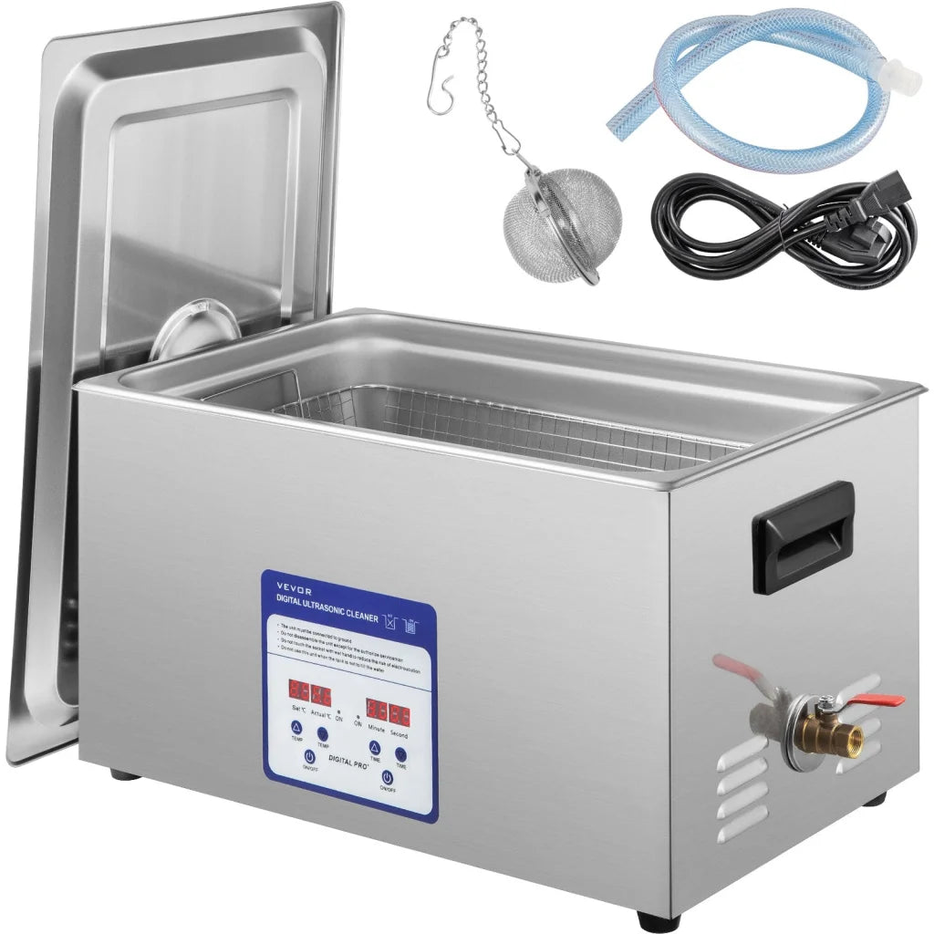 Digital Ultrasonic Cleaner 30L Cleaning Machine 40kHz Sonic