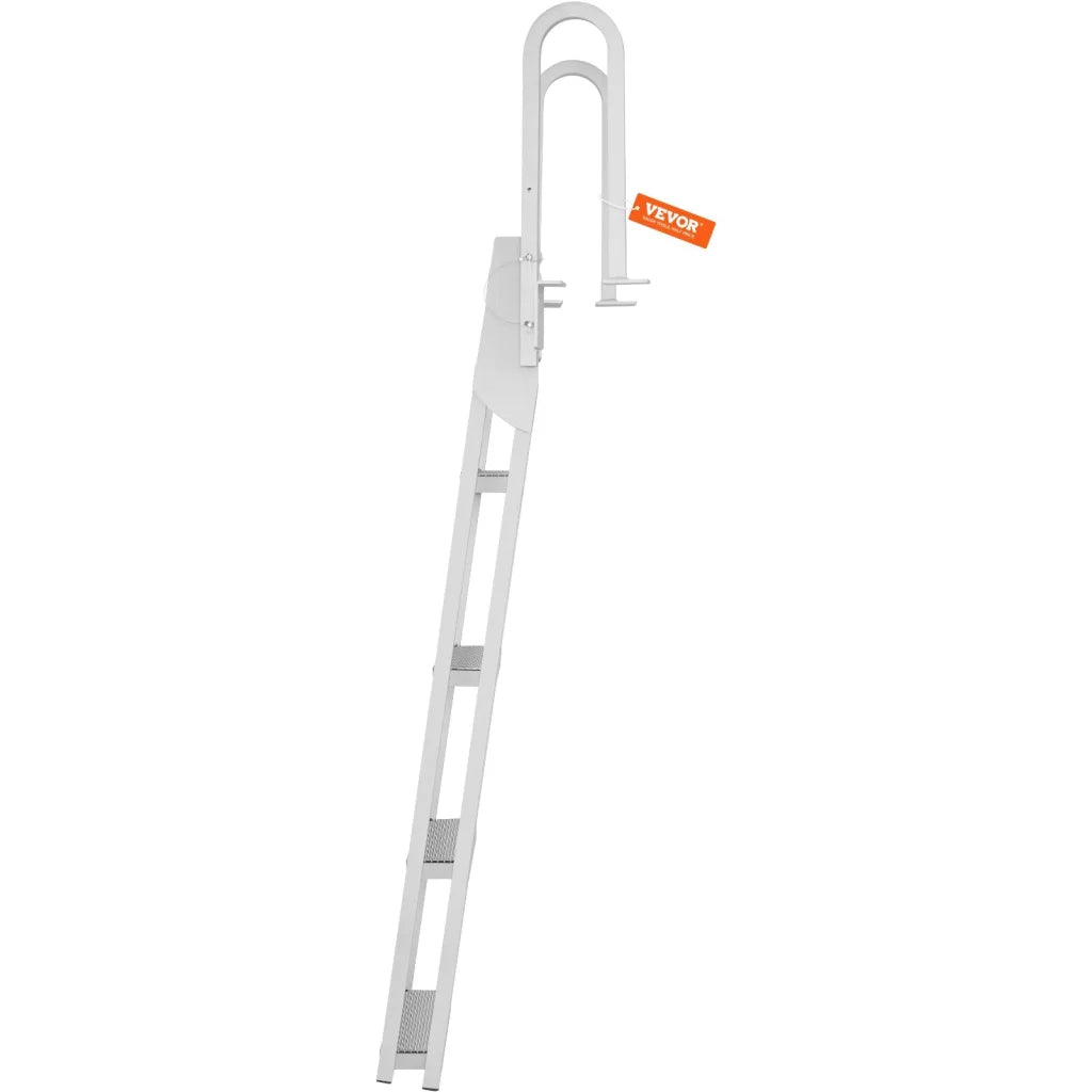 VEVOR Dock Ladder Flip Up 4 Steps 159 kg Load Capacity