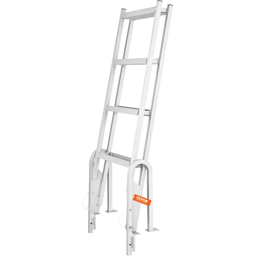 VEVOR Dock Ladder Flip Up 4 Steps 159 kg Load Capacity
