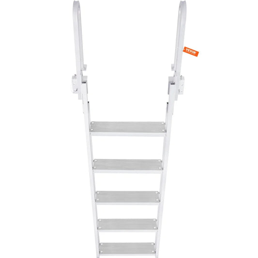 VEVOR Dock Ladder Flip Up 5 Steps 350lbs Load Capacity