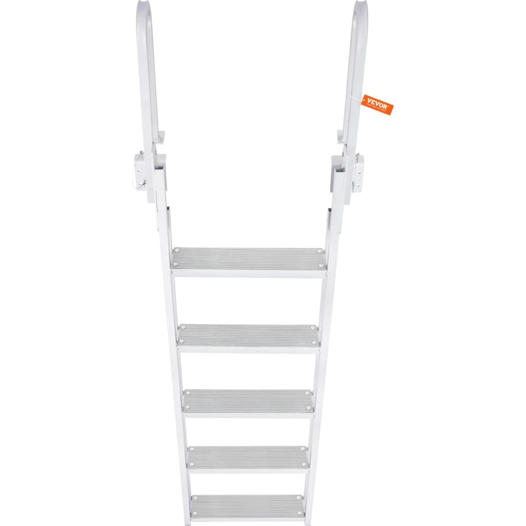 VEVOR Dock Ladder Flip Up 5 Steps 350lbs Load Capacity