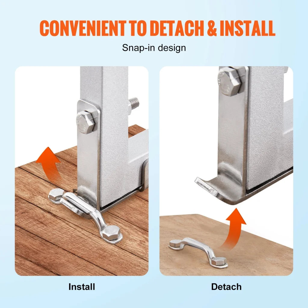 VEVOR Dock Ladder Removable 3 Steps 227 kg Load Capacity