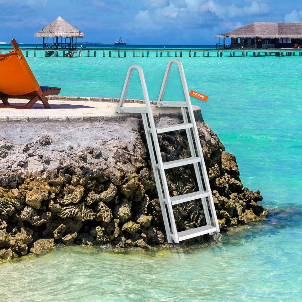 VEVOR Dock Ladder Removable 4 Steps 350 lbs Load Capacity