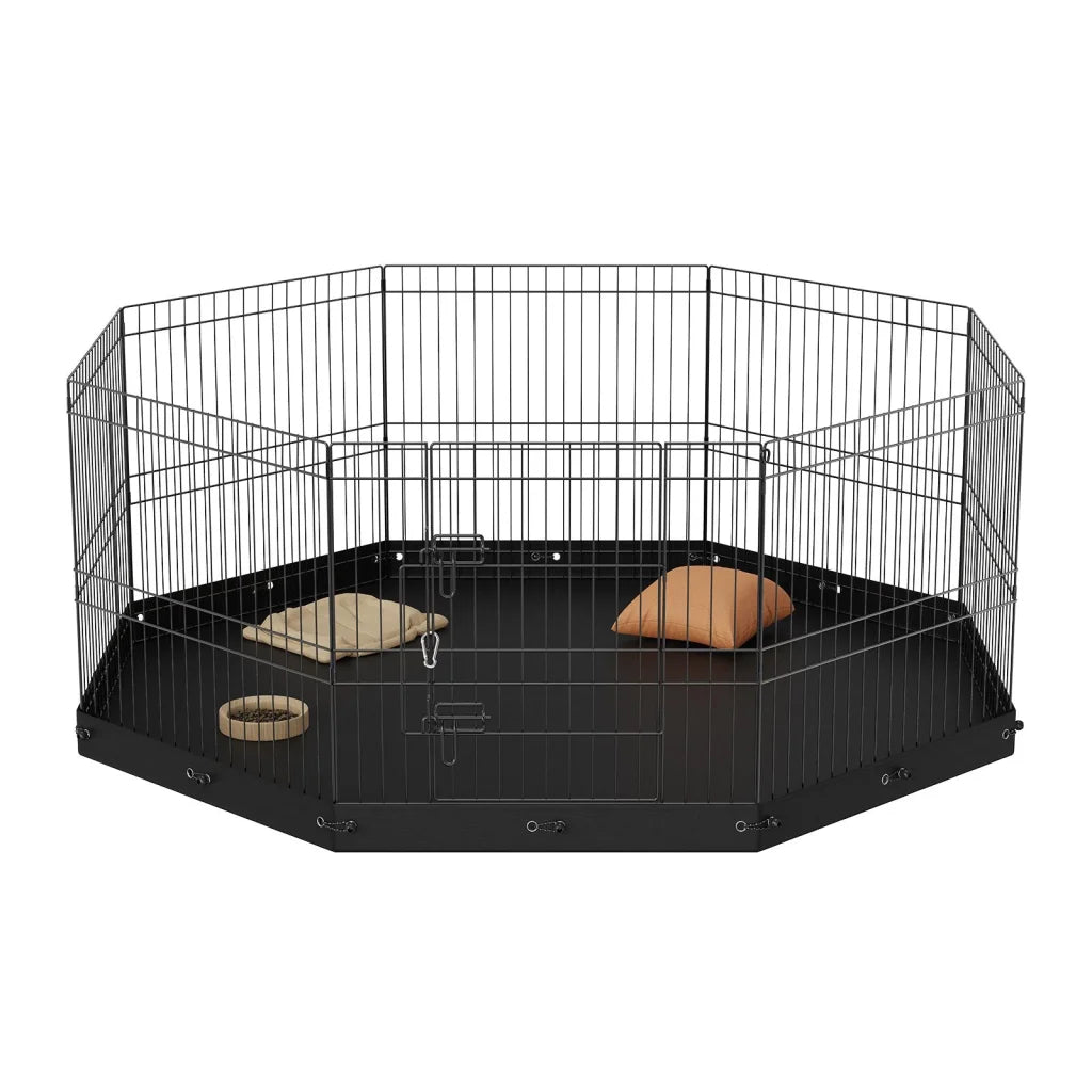 VEVOR Dog Playpen 8 Panels Foldable Metal Dog Exercise Pen