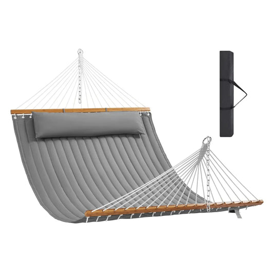 VEVOR Double Quilted Fabric Hammock 12 FT Double Hammock