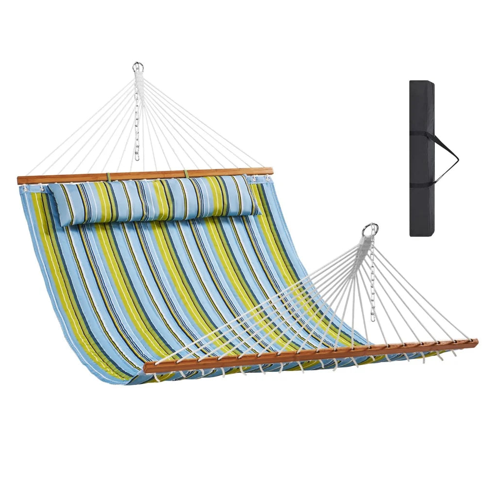 VEVOR Double Quilted Fabric Hammock 12 FT Double Hammock