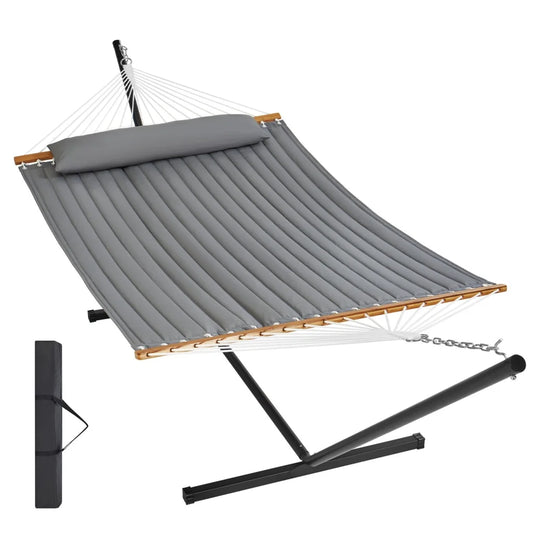 VEVOR Double Quilted Fabric Hammock Two Person Hammock