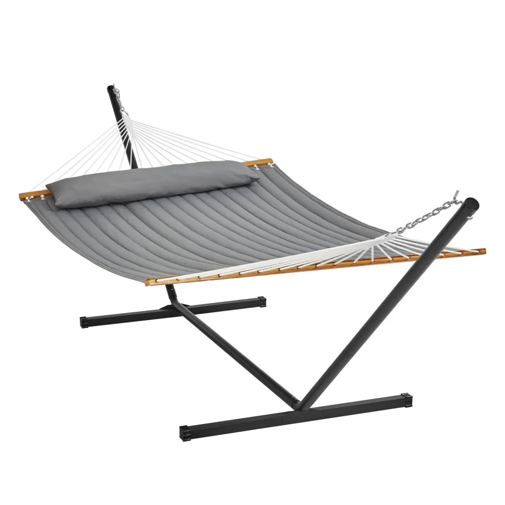 VEVOR Double Quilted Fabric Hammock Two Person Hammock
