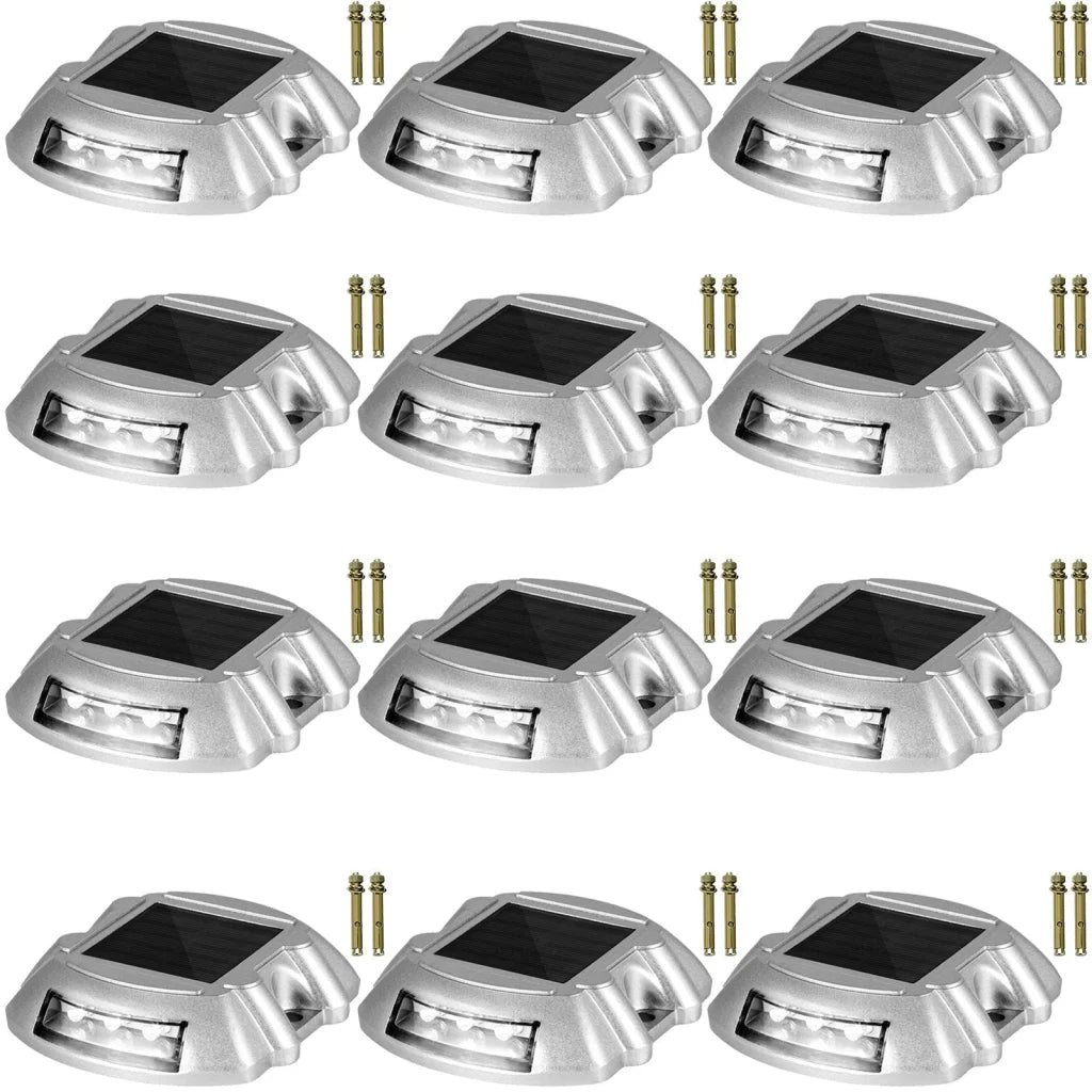 VEVOR Driveway Lights 12-Pack Solar Driveway Lights Bright