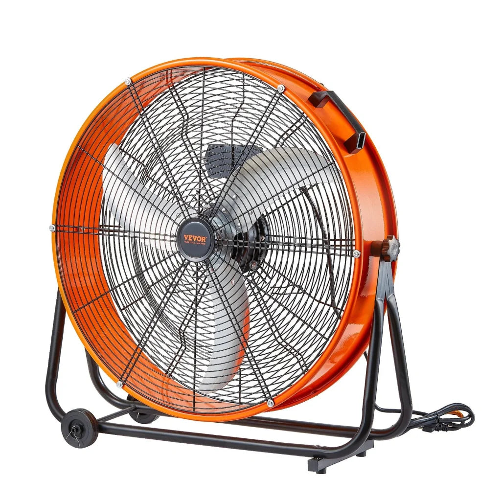 VEVOR Drum Fan 24 Inch High Velocity Industrial Use 3-Speed