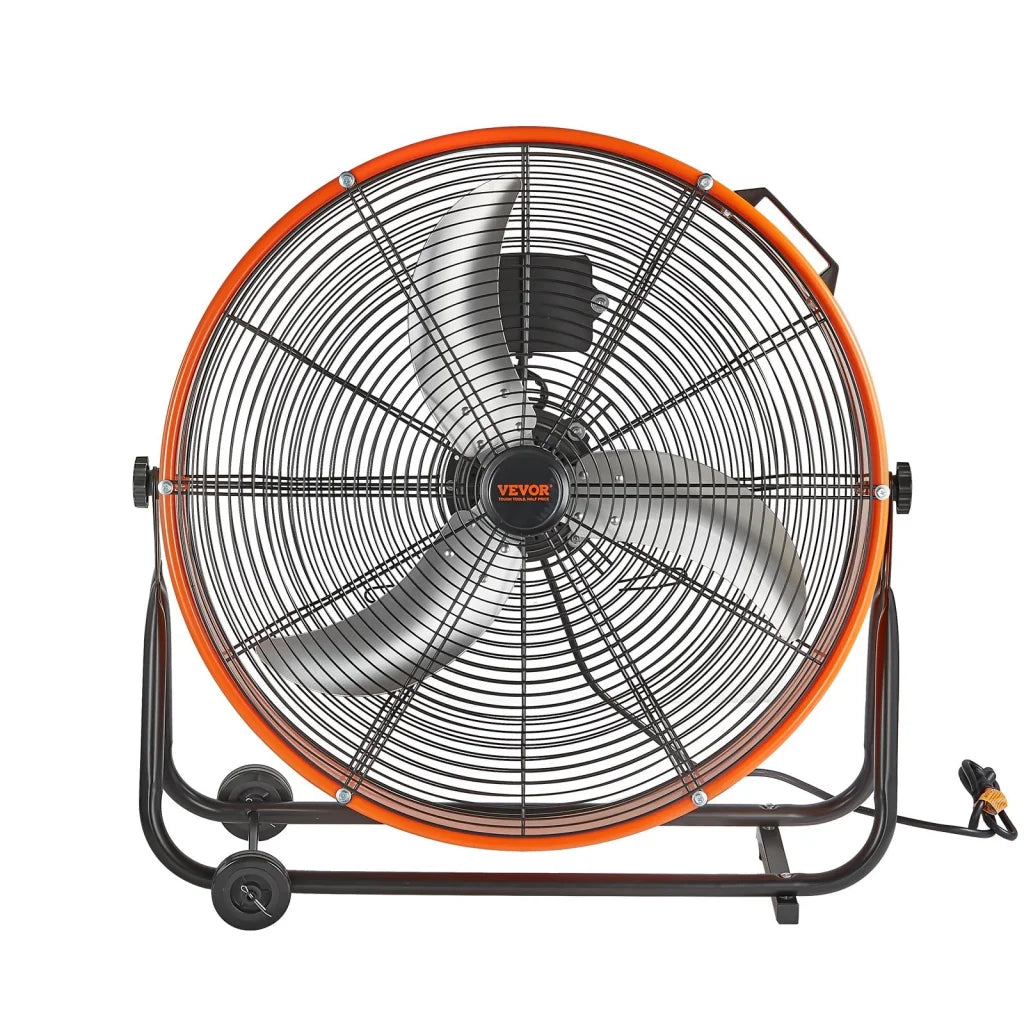 VEVOR Drum Fan 24 Inch High Velocity Industrial Use 3-Speed