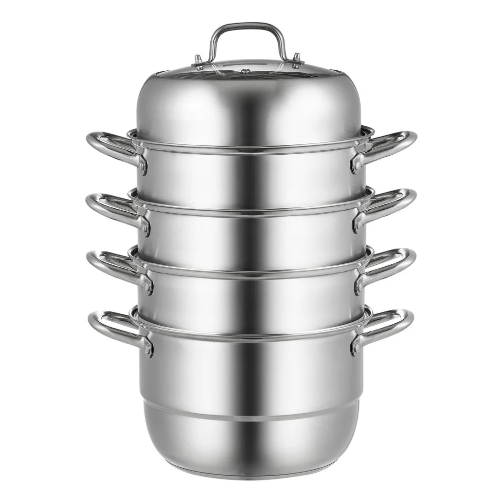 VEVOR Dumpling Steamer Stainless Steel 5 Titer for for Cook