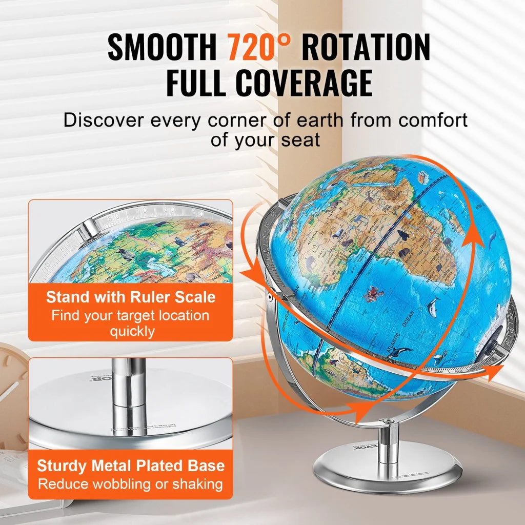 VEVOR Educational Globe for Kids 254 mm Interactive AR