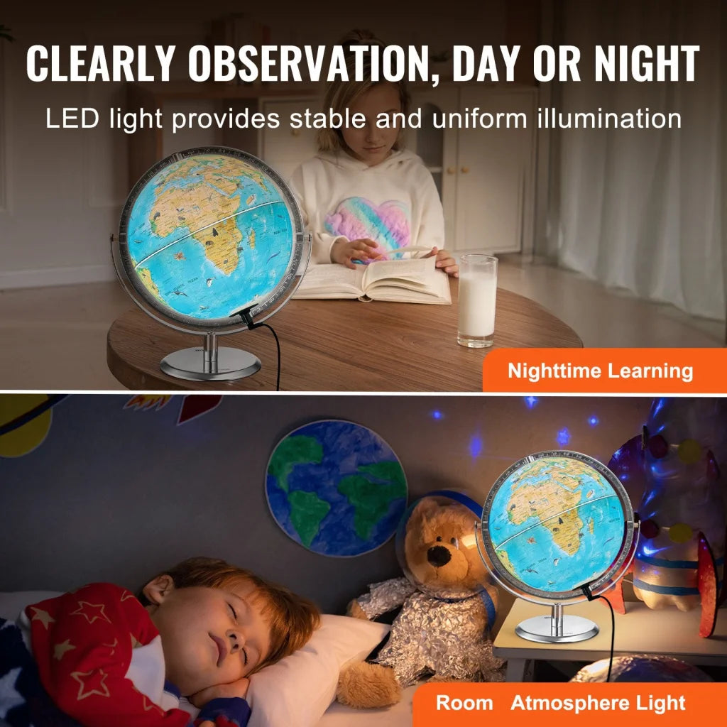 VEVOR Educational Globe for Kids 254 mm Interactive AR